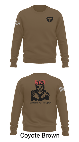 Crew Neck Sweatshirt, 3rd squad, Army, Teamtime, Team time, sublimation, custom sports apparel, team uniforms, spirit wear, spiritwear, sports uniforms, custom shirts, team store, custom team store, fundraiser sports, apparel fundraiser