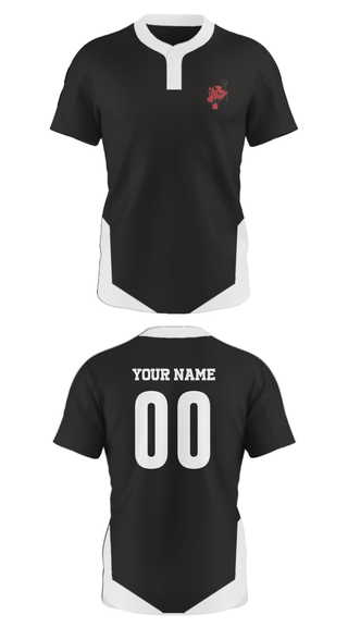 Two Button Softball Jersey, Coquille Red Devils, Softball, Teamtime, Team time, sublimation, custom sports apparel, team uniforms, spirit wear, spiritwear, sports uniforms, custom shirts, team store, custom team store, fundraiser sports, apparel fundraiser