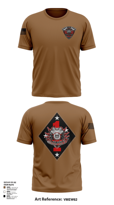 3rd AABN MTU 16742717 Short Sleeve Performance Shirt - 131