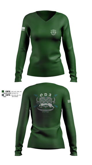 Womens Long Sleeve Vneck Shirt, 9135, National Guard, Teamtime, Team time, sublimation, custom sports apparel, team uniforms, spirit wear, spiritwear, sports uniforms, custom shirts, team store, custom team store, fundraiser sports, apparel fundraiser