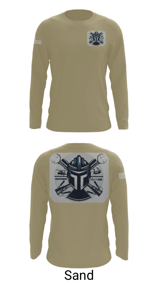 Long Sleeve Performance Shirt, 2-4 GSAB ECHO CO., Army, Teamtime, Team time, sublimation, custom sports apparel, team uniforms, spirit wear, spiritwear, sports uniforms, custom shirts, team store, custom team store, fundraiser sports, apparel fundraiser