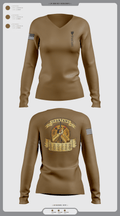 Spartans 64715445 Women's Long Sleeve V-neck Shirt - 2