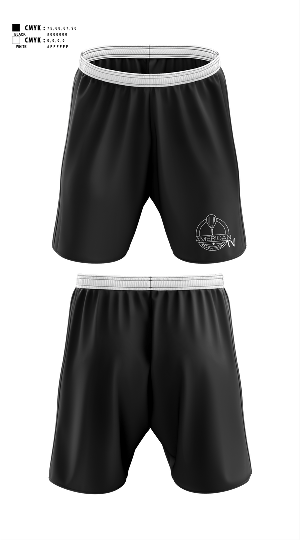 Athletic Shorts With Pockets, American Beach Tennis, Tennis, Teamtime, Team time, sublimation, custom sports apparel, team uniforms, spirit wear, spiritwear, sports uniforms, custom shirts, team store, custom team store, fundraiser sports, apparel fundraiser