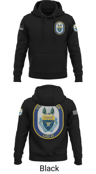 Hoodie, USS RUSHMORE, Navy, Teamtime, Team time, sublimation, custom sports apparel, team uniforms, spirit wear, spiritwear, sports uniforms, custom shirts, team store, custom team store, fundraiser sports, apparel fundraiser