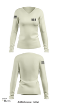 553 74727013 Women's Long Sleeve V-neck Shirt - 112