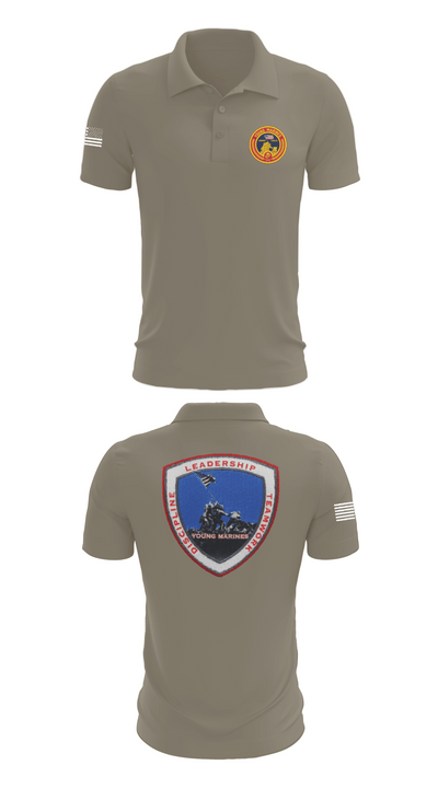 Lancaster County Young Marines 89976049 Short Sleeve Performance Polo - 67