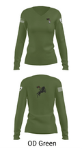 Oklahoma State University Ranger Challenge 45471102 Women's Long Sleeve V-neck Shirt - 57