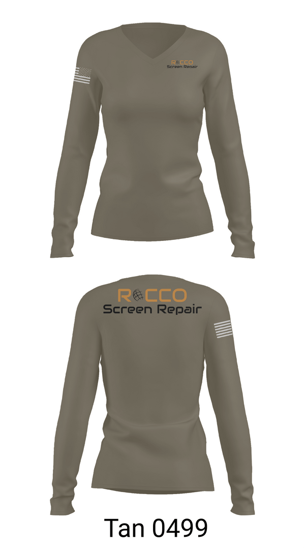 Womens Long Sleeve Vneck Shirt, ROCCO, Air Force, Teamtime, Team time, sublimation, custom sports apparel, team uniforms, spirit wear, spiritwear, sports uniforms, custom shirts, team store, custom team store, fundraiser sports, apparel fundraiser