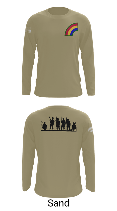 42ND Infantry Division 74550068 Long Sleeve Performance Shirt - 86