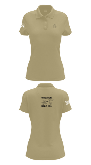 Womens Short Sleeve Performance Polo, VMM-268, Marines, Teamtime, Team time, sublimation, custom sports apparel, team uniforms, spirit wear, spiritwear, sports uniforms, custom shirts, team store, custom team store, fundraiser sports, apparel fundraiser