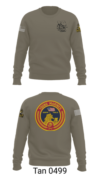 Crew Neck Sweatshirt, Rogue Valley, Marines, Teamtime, Team time, sublimation, custom sports apparel, team uniforms, spirit wear, spiritwear, sports uniforms, custom shirts, team store, custom team store, fundraiser sports, apparel fundraiser