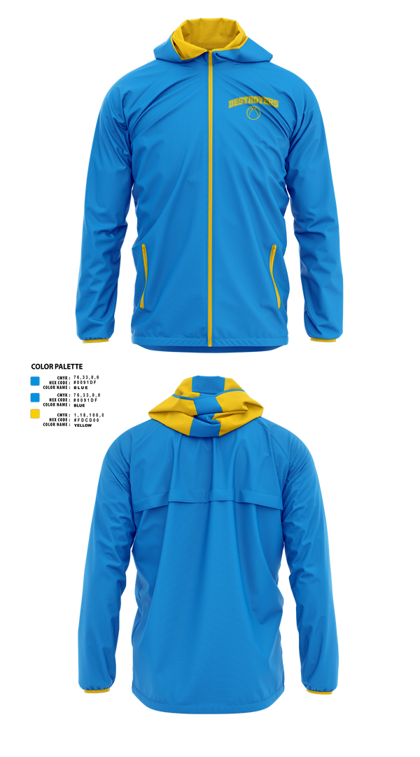 Windbreaker, Destroyers, Men's Basketball, Teamtime, Team time, sublimation, custom sports apparel, team uniforms, spirit wear, spiritwear, sports uniforms, custom shirts, team store, custom team store, fundraiser sports, apparel fundraiser