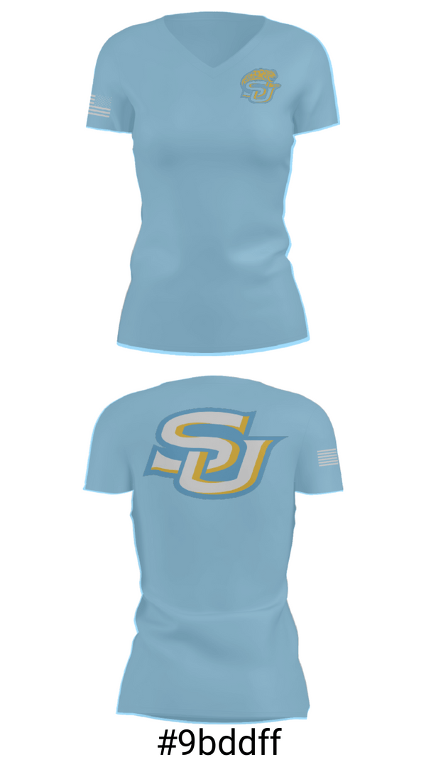 Women's Short Sleeve Vneck Shirt, Southern University A & M College Softball, Softball, Teamtime, Team time, sublimation, custom sports apparel, team uniforms, spirit wear, spiritwear, sports uniforms, custom shirts, team store, custom team store, fundraiser sports, apparel fundraiser