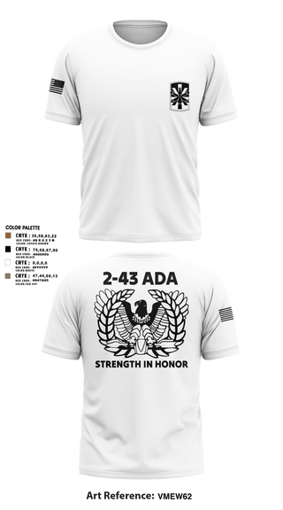 Short Sleeve Performance Shirt, 2/43 ADA, Army, Teamtime, Team time, sublimation, custom sports apparel, team uniforms, spirit wear, spiritwear, sports uniforms, custom shirts, team store, custom team store, fundraiser sports, apparel fundraiser