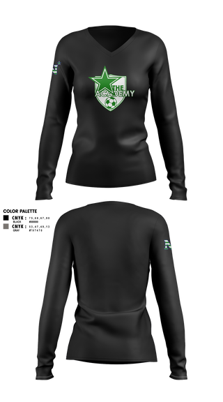 Womens Long Sleeve Vneck Shirt, Lil' Shooters Starter Soccer, Men's Soccer, Teamtime, Team time, sublimation, custom sports apparel, team uniforms, spirit wear, spiritwear, sports uniforms, custom shirts, team store, custom team store, fundraiser sports, apparel fundraiser