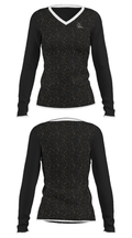 Prairie View Girls Tennis 67221284 Women's Long Sleeve V-neck Shirt - 33