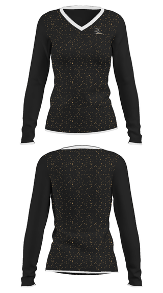 Women's Long Sleeve Vneck Shirt, Prairie View Girls Tennis, Tennis, Teamtime, Team time, sublimation, custom sports apparel, team uniforms, spirit wear, spiritwear, sports uniforms, custom shirts, team store, custom team store, fundraiser sports, apparel fundraiser
