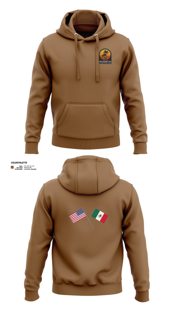 Hoodie, Acosta Construction Services, , Teamtime, Team time, sublimation, custom sports apparel, team uniforms, spirit wear, spiritwear, sports uniforms, custom shirts, team store, custom team store, fundraiser sports, apparel fundraiser