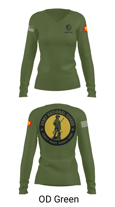 Recruiting & Retention Battalion 95903895 Women's Long Sleeve V-neck Shirt - 54