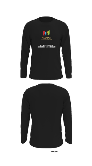 Long Sleeve Performance Shirt, ALEMAN PROPERTY MAINTENANCE & REMODELING, , Teamtime, Team time, sublimation, custom sports apparel, team uniforms, spirit wear, spiritwear, sports uniforms, custom shirts, team store, custom team store, fundraiser sports, apparel fundraiser