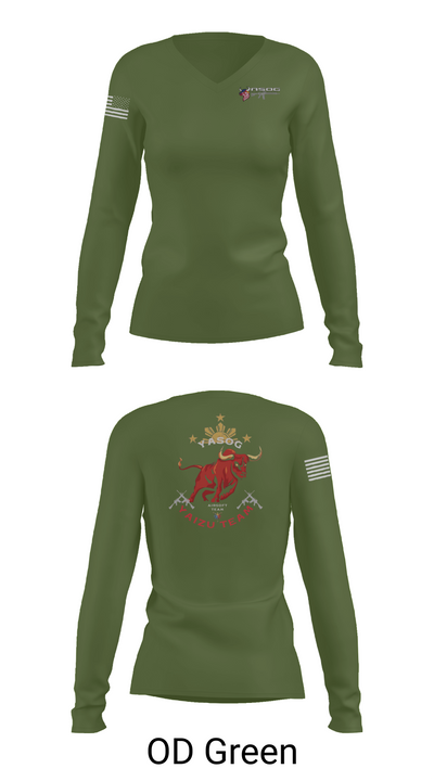 Yasog 23653280 Women's Long Sleeve V-neck Shirt - 57