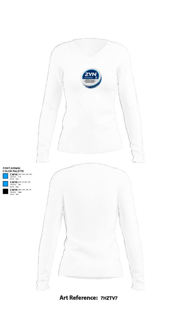 Women's Long Sleeve Vneck Shirt, Natives, Men's Basketball, Teamtime, Team time, sublimation, custom sports apparel, team uniforms, spirit wear, spiritwear, sports uniforms, custom shirts, team store, custom team store, fundraiser sports, apparel fundraiser