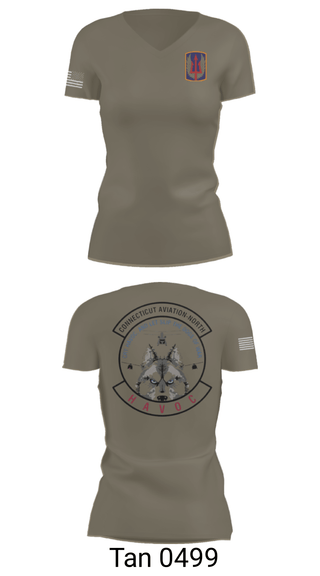 Womens Short Sleeve Vneck Shirt, 1-169th E Company, National Guard, Teamtime, Team time, sublimation, custom sports apparel, team uniforms, spirit wear, spiritwear, sports uniforms, custom shirts, team store, custom team store, fundraiser sports, apparel fundraiser