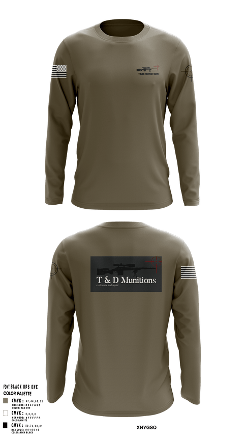 Long Sleeve Performance Shirt, T&D Munitions, , Teamtime, Team time, sublimation, custom sports apparel, team uniforms, spirit wear, spiritwear, sports uniforms, custom shirts, team store, custom team store, fundraiser sports, apparel fundraiser