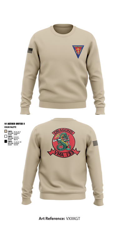 MAG-42 VMA-133 60916507 Crew Neck Sweatshirt - 3