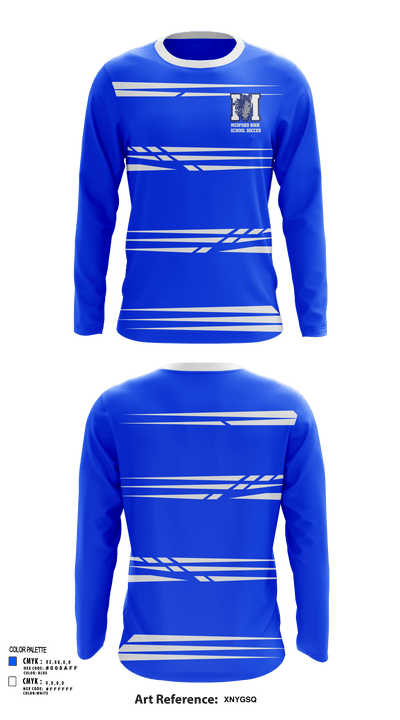 Medford High School Soccer 32693714 Long Sleeve Performance Shirt - 126