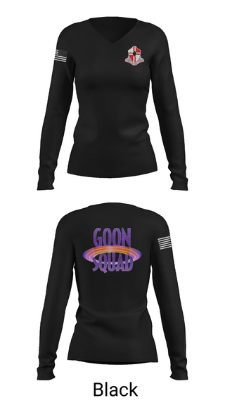 Womens Long Sleeve Vneck Shirt, 92nd Engineers, , Teamtime, Team time, sublimation, custom sports apparel, team uniforms, spirit wear, spiritwear, sports uniforms, custom shirts, team store, custom team store, fundraiser sports, apparel fundraiser