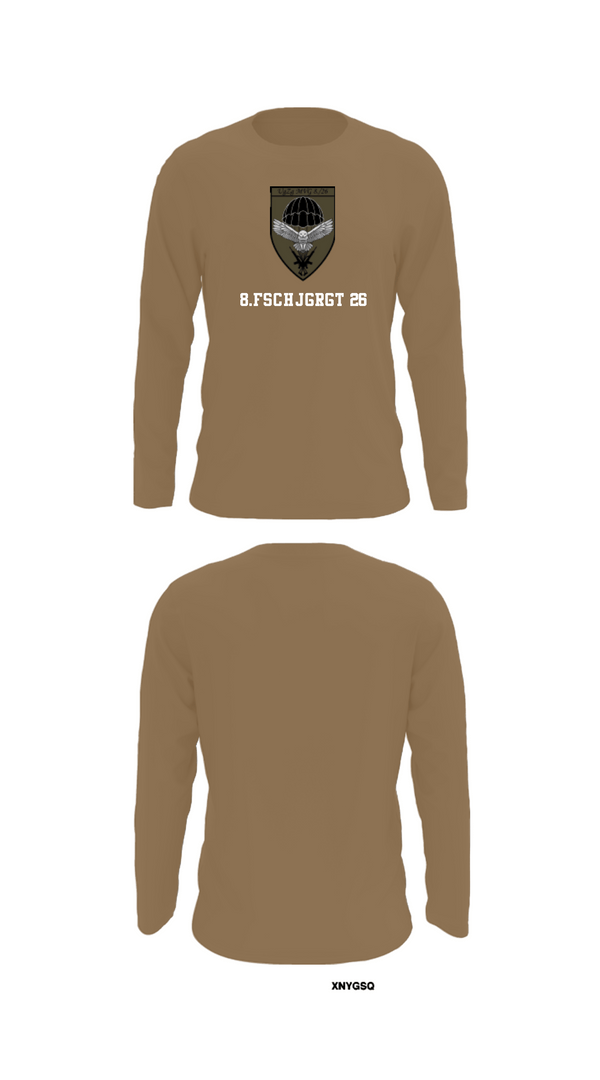 Long Sleeve Performance Shirt, 8.FschJgRgt 26, Army, Teamtime, Team time, sublimation, custom sports apparel, team uniforms, spirit wear, spiritwear, sports uniforms, custom shirts, team store, custom team store, fundraiser sports, apparel fundraiser