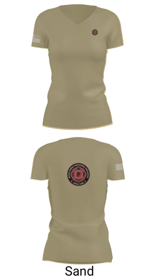 Women's Short Sleeve Vneck Shirt, Local 5386, Fire Department, Teamtime, Team time, sublimation, custom sports apparel, team uniforms, spirit wear, spiritwear, sports uniforms, custom shirts, team store, custom team store, fundraiser sports, apparel fundraiser
