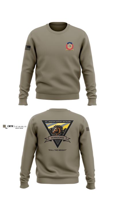 127th ASB WORKHORSE 79378829 Crew Neck Sweatshirt - 4