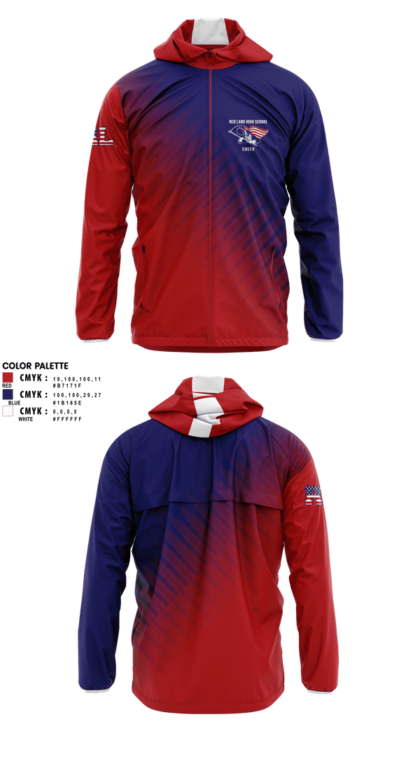 Windbreaker, Red Land High School Cheer, Cheer, Teamtime, Team time, sublimation, custom sports apparel, team uniforms, spirit wear, spiritwear, sports uniforms, custom shirts, team store, custom team store, fundraiser sports, apparel fundraiser