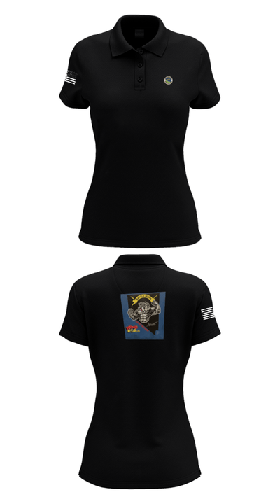 152 Port Dawgs 71317587 Women's Short Sleeve Performance Polo  - 35