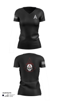 A Co. 1-3 AB 9856173 Women's Short Sleeve V-neck Shirt - 120