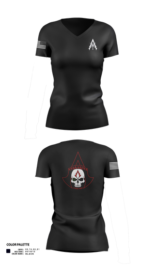 Womens Short Sleeve Vneck Shirt, A Co. 1-3 AB, Army, Teamtime, Team time, sublimation, custom sports apparel, team uniforms, spirit wear, spiritwear, sports uniforms, custom shirts, team store, custom team store, fundraiser sports, apparel fundraiser