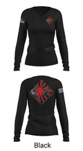 CLC 36 SUPPLY 30300960 Women's Long Sleeve V-neck Shirt -1 37