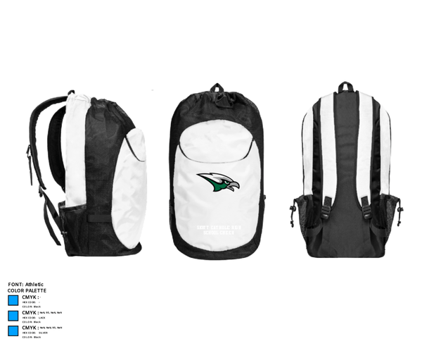 Gear Bag, Skutt Catholic High School Cheer, Cheer, Teamtime, Team time, sublimation, custom sports apparel, team uniforms, spirit wear, spiritwear, sports uniforms, custom shirts, team store, custom team store, fundraiser sports, apparel fundraiser