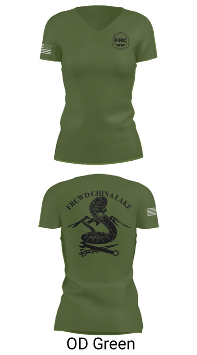 FRCW Det China Lake 77874179 Women's Short Sleeve V-neck Shirt - 27