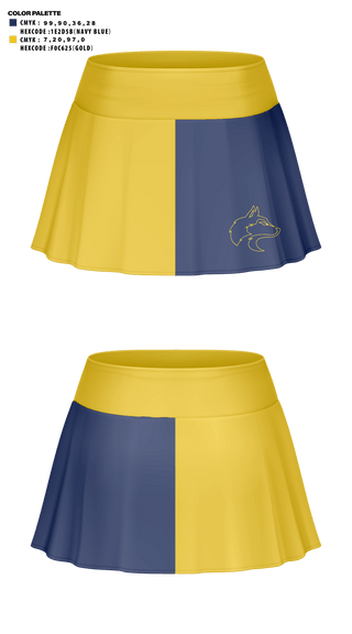 Skort, Marsing High School Cheer, Cheer, Teamtime, Team time, sublimation, custom sports apparel, team uniforms, spirit wear, spiritwear, sports uniforms, custom shirts, team store, custom team store, fundraiser sports, apparel fundraiser