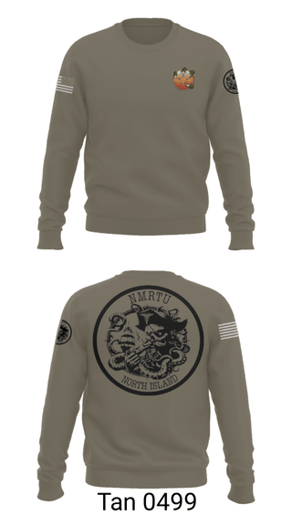 Crew Neck Sweatshirt, USS MAKIN ISLANDC5 MKI, Navy, Teamtime, Team time, sublimation, custom sports apparel, team uniforms, spirit wear, spiritwear, sports uniforms, custom shirts, team store, custom team store, fundraiser sports, apparel fundraiser