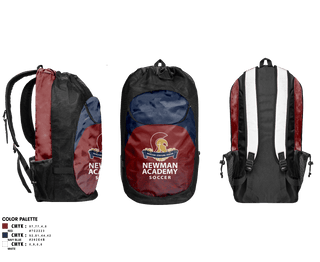 Gear Bag, Newman International Academy at Gibbins Senior High School Soccer, Men's Soccer, Teamtime, Team time, sublimation, custom sports apparel, team uniforms, spirit wear, spiritwear, sports uniforms, custom shirts, team store, custom team store, fundraiser sports, apparel fundraiser