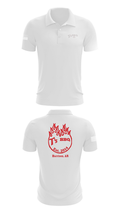 T’s BBQ 64446007 Short Sleeve Performance Polo - 9