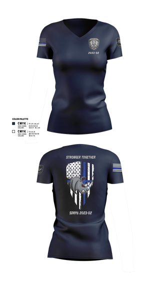 Womens Short Sleeve Vneck Shirt, SDRPA, Police, Teamtime, Team time, sublimation, custom sports apparel, team uniforms, spirit wear, spiritwear, sports uniforms, custom shirts, team store, custom team store, fundraiser sports, apparel fundraiser