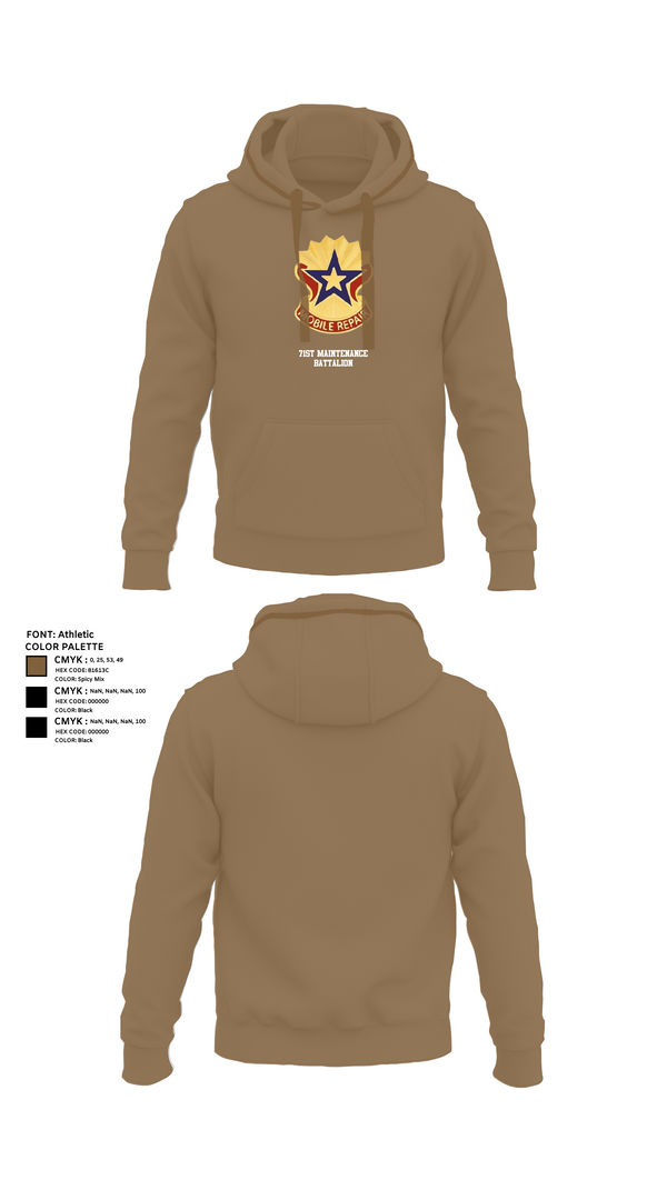 Hoodie, 71st Maintenance Battalion, Army, Teamtime, Team time, sublimation, custom sports apparel, team uniforms, spirit wear, spiritwear, sports uniforms, custom shirts, team store, custom team store, fundraiser sports, apparel fundraiser