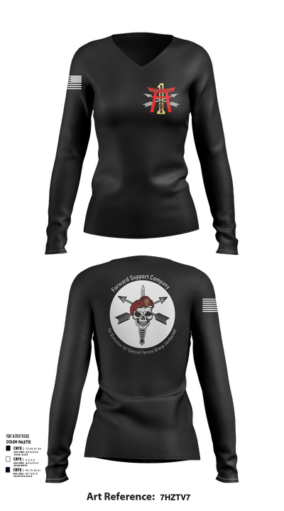 FSC 1-1SFG 4973174 Women's Long Sleeve V-neck Shirt - 140