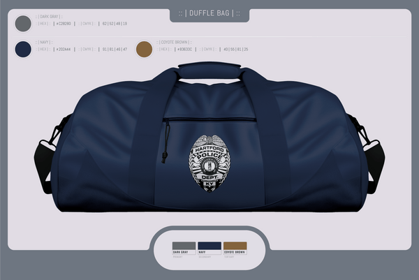 Duffle Bag, Hartford Police Department, Police, Teamtime, Team time, sublimation, custom sports apparel, team uniforms, spirit wear, spiritwear, sports uniforms, custom shirts, team store, custom team store, fundraiser sports, apparel fundraiser