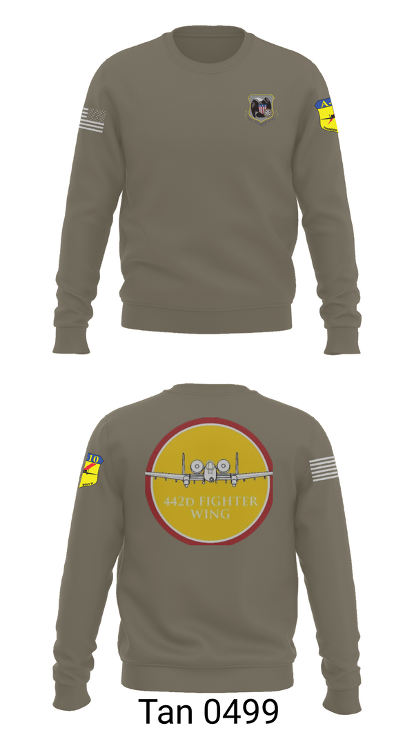 Crew Neck Sweatshirt, 442D FW, , Teamtime, Team time, sublimation, custom sports apparel, team uniforms, spirit wear, spiritwear, sports uniforms, custom shirts, team store, custom team store, fundraiser sports, apparel fundraiser
